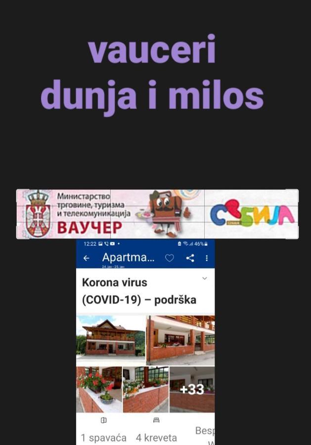 Apartman Dunja I Milos Mokra Gora Exterior foto